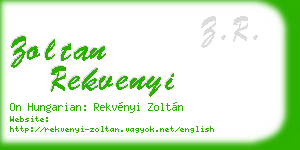 zoltan rekvenyi business card